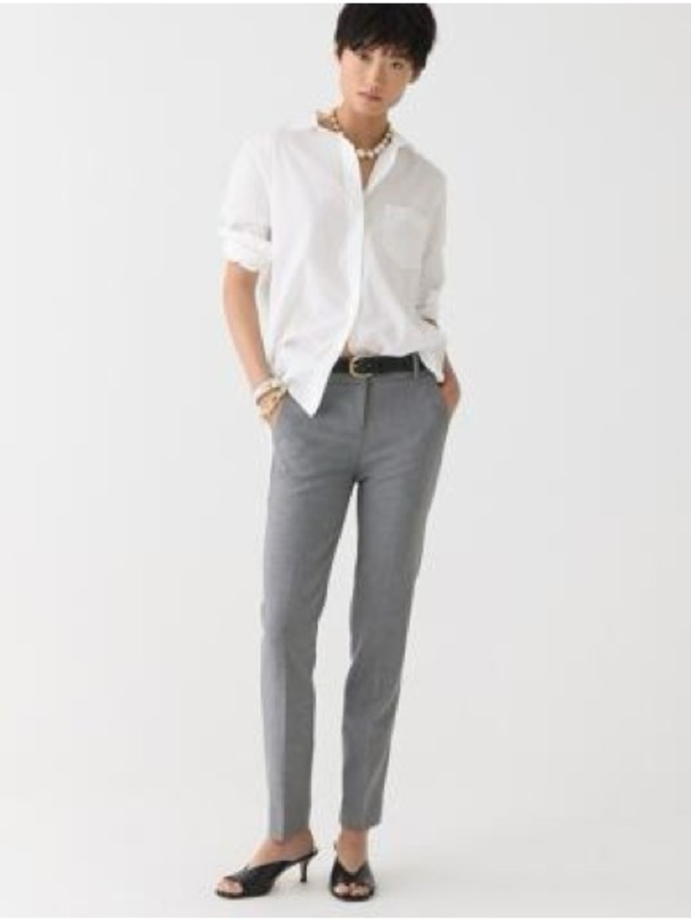 NWT J. Crew 365 Cameron Gray Trouser Pants Size 2